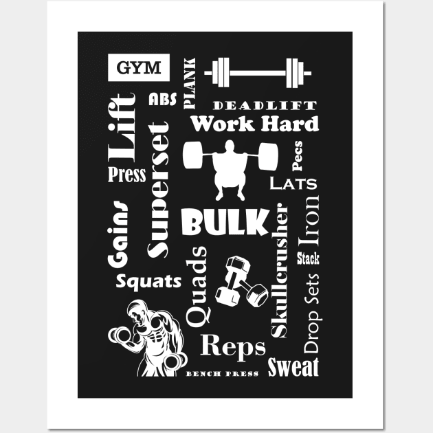 Gym Wall Art by BeAwesomeApparel